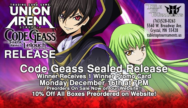 UATCG Sealed Release: CODE GEASS: UE04