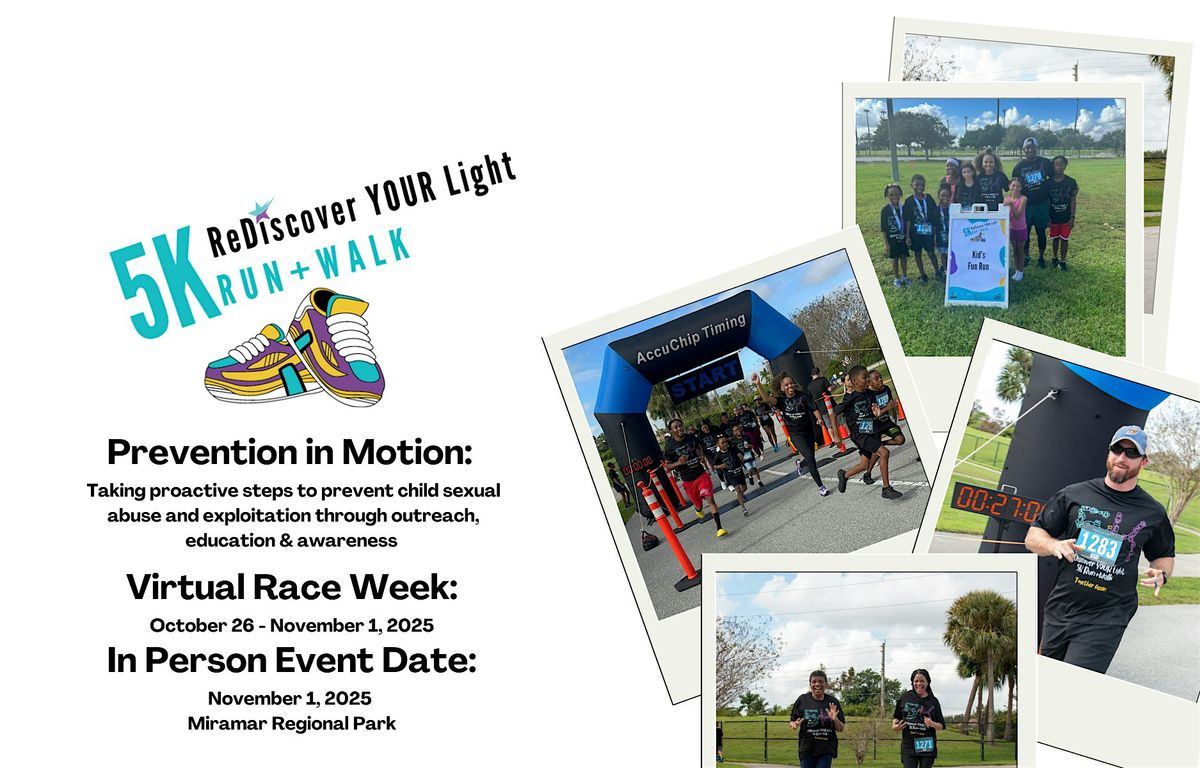 8th Annual ReDiscover YOUR Light 5K Run+Walk