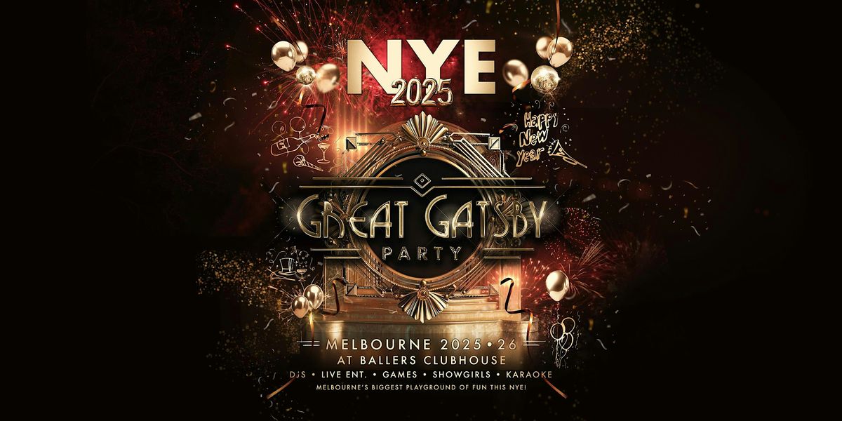 NYE Great Gatsby Party Melbourne 2025