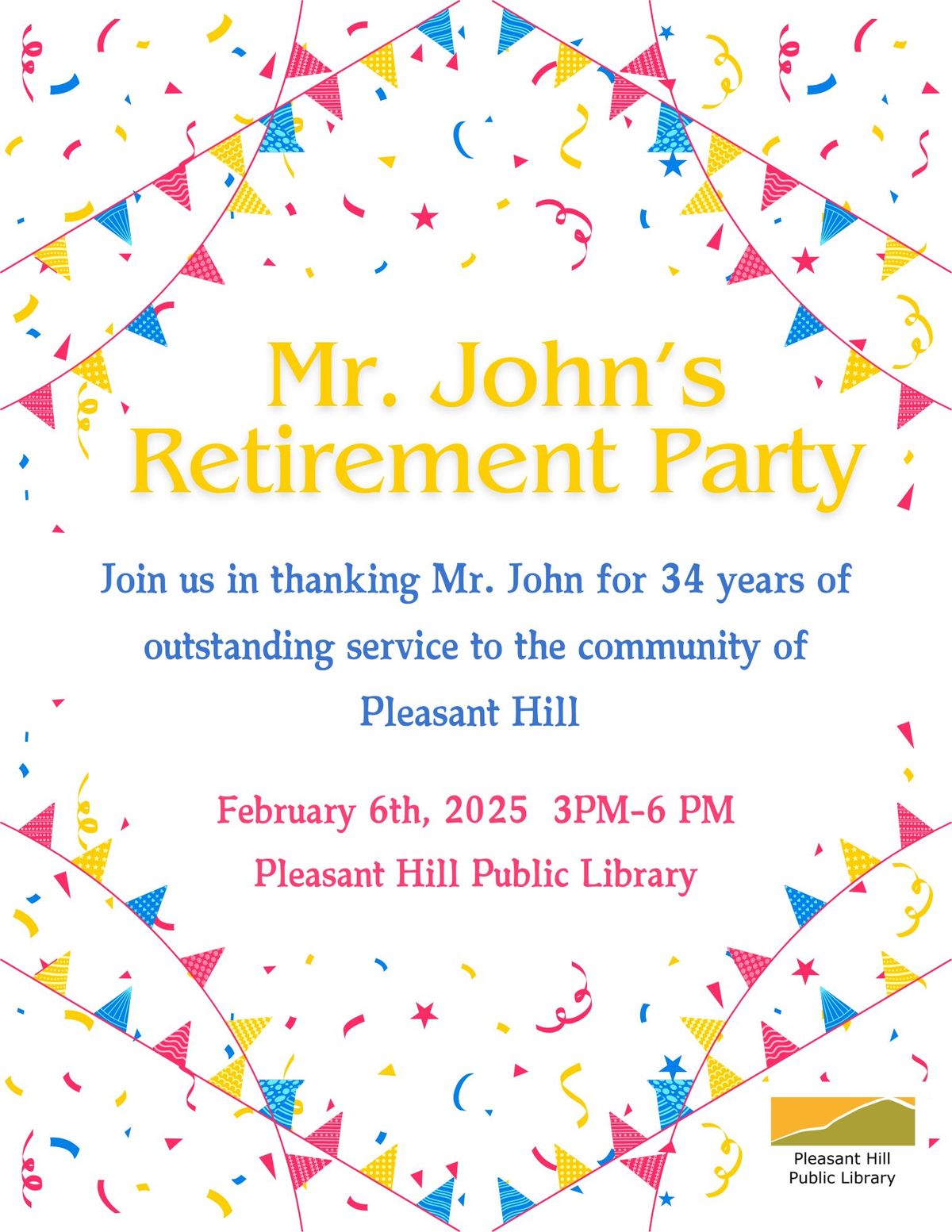 Mr. John's retirement open house