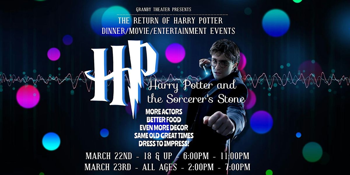 Harry Potter and The Sorcerer's Stone Dinner, Movie, Party Night