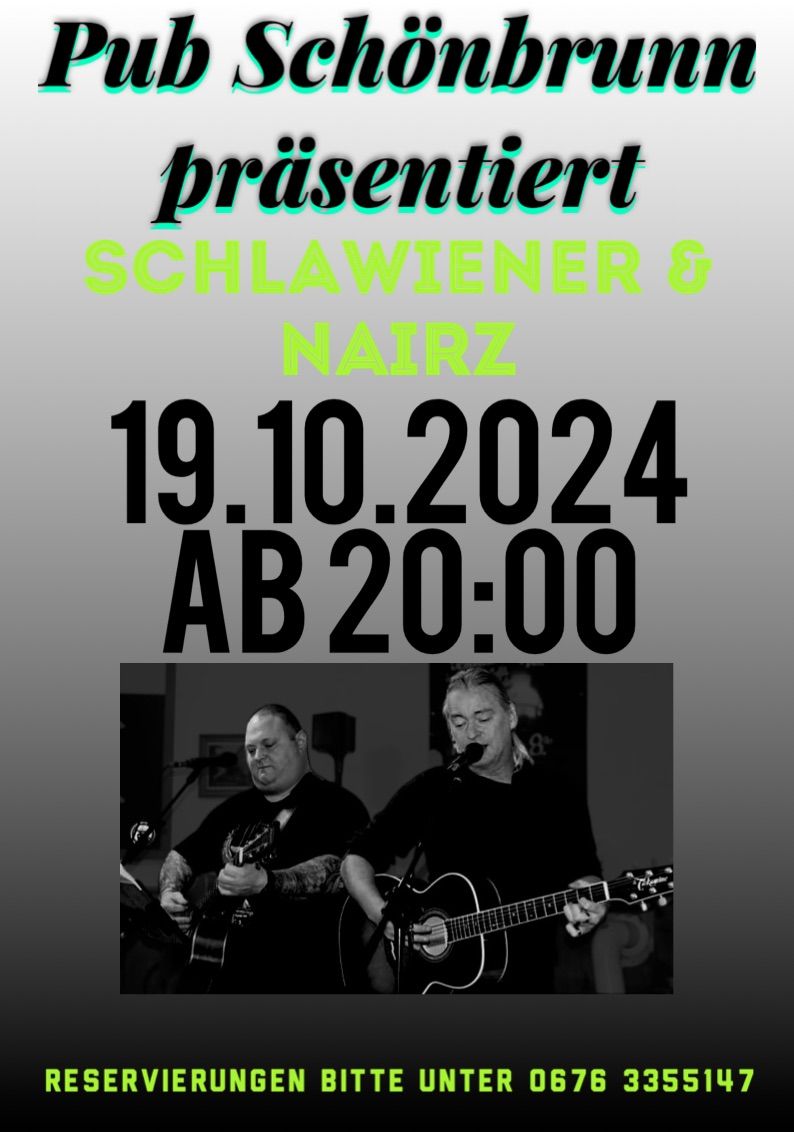 SchlaWIENer & Nairz Pub Sch\u00f6nbrunn\/19.10\/20:00