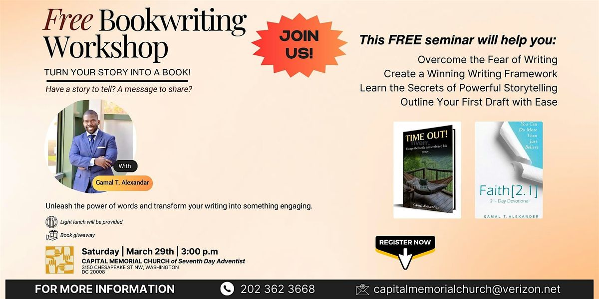 Free Bookwriting Workshop