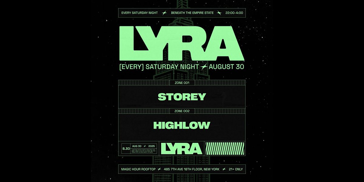 Lyra Rooftop Party @ Magic Hour 8.30