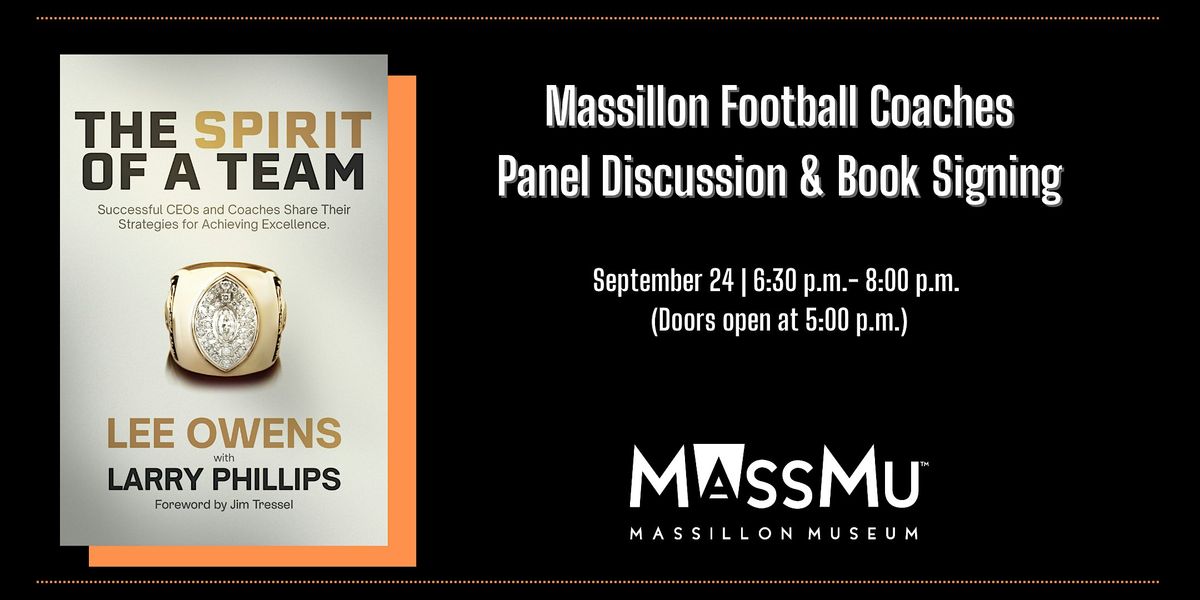 Book Signing & Discussion: Massillon Coaches Lee Owens and Nate Moore