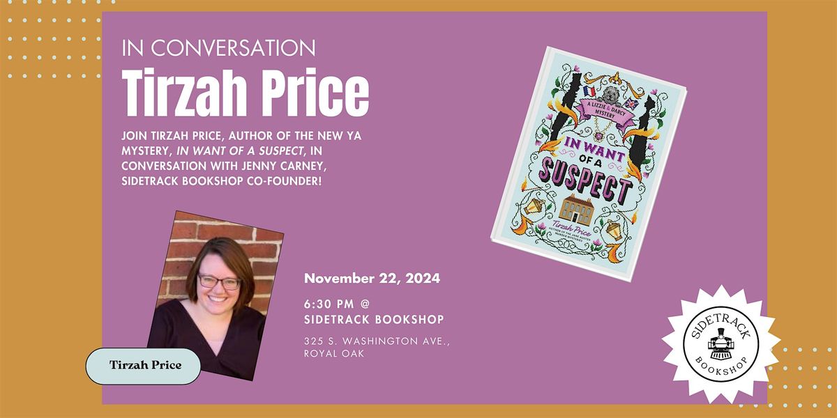 Author Event with Tirzah Price