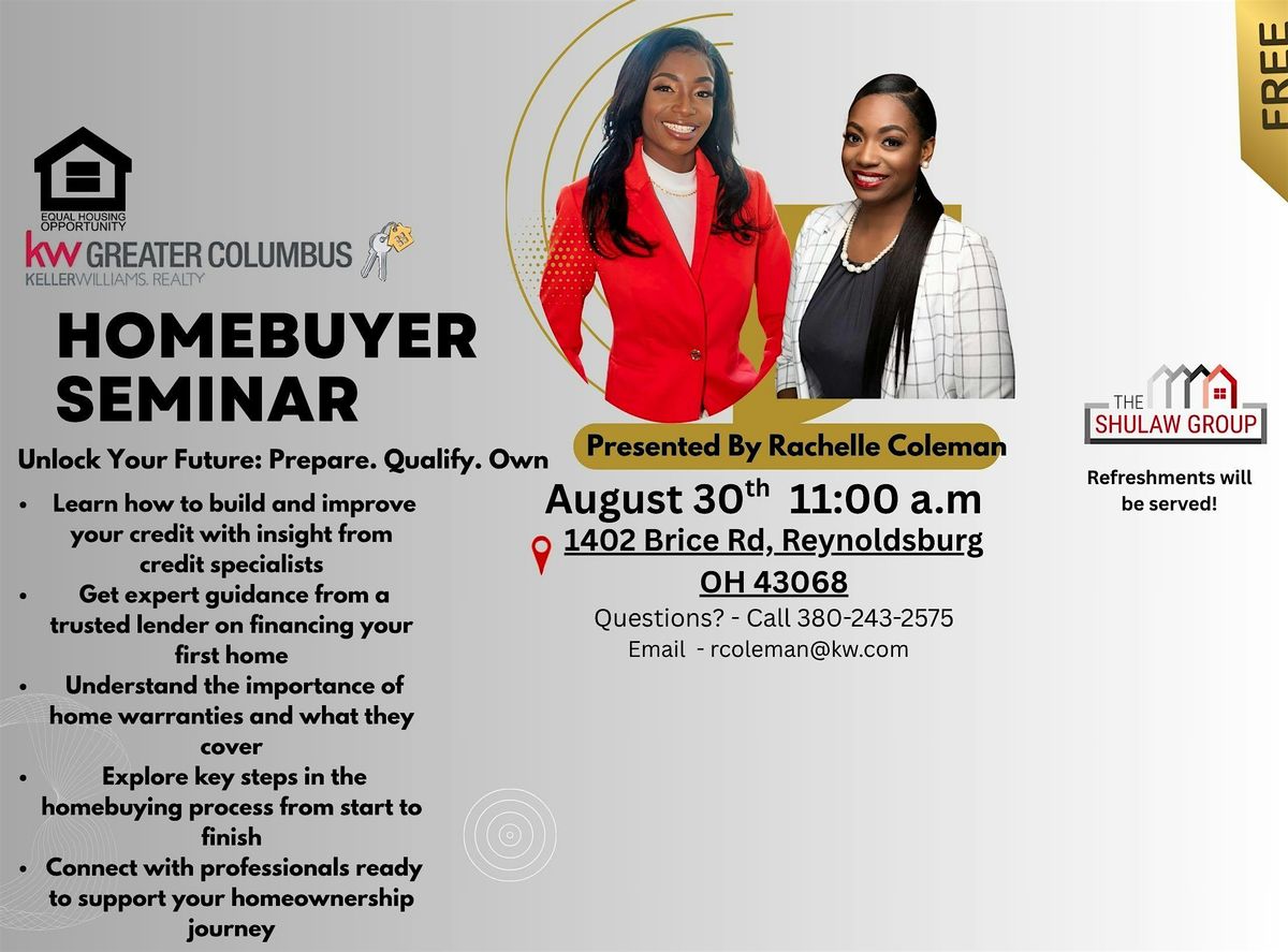 Homeownership 2026 Seminar: Building Credit & Securing Your First Home