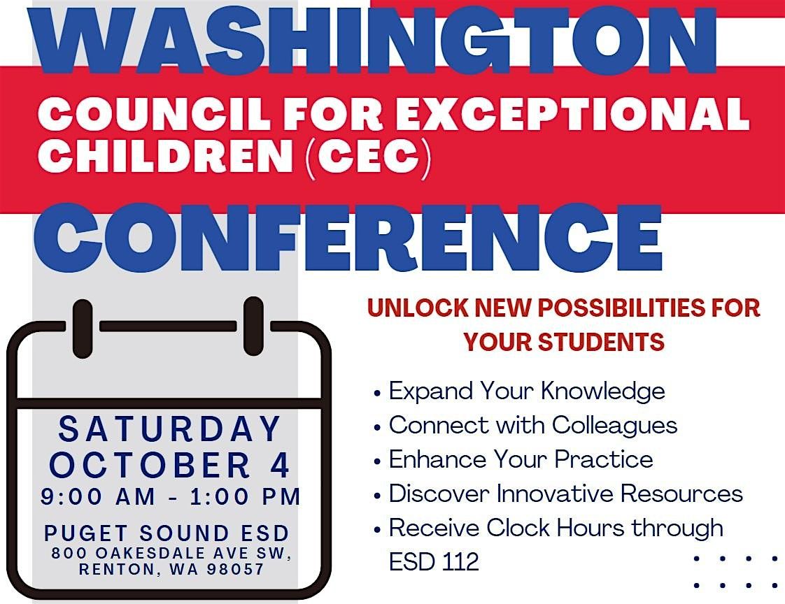 Washington CEC: Unlock New Possibilities For Your Students