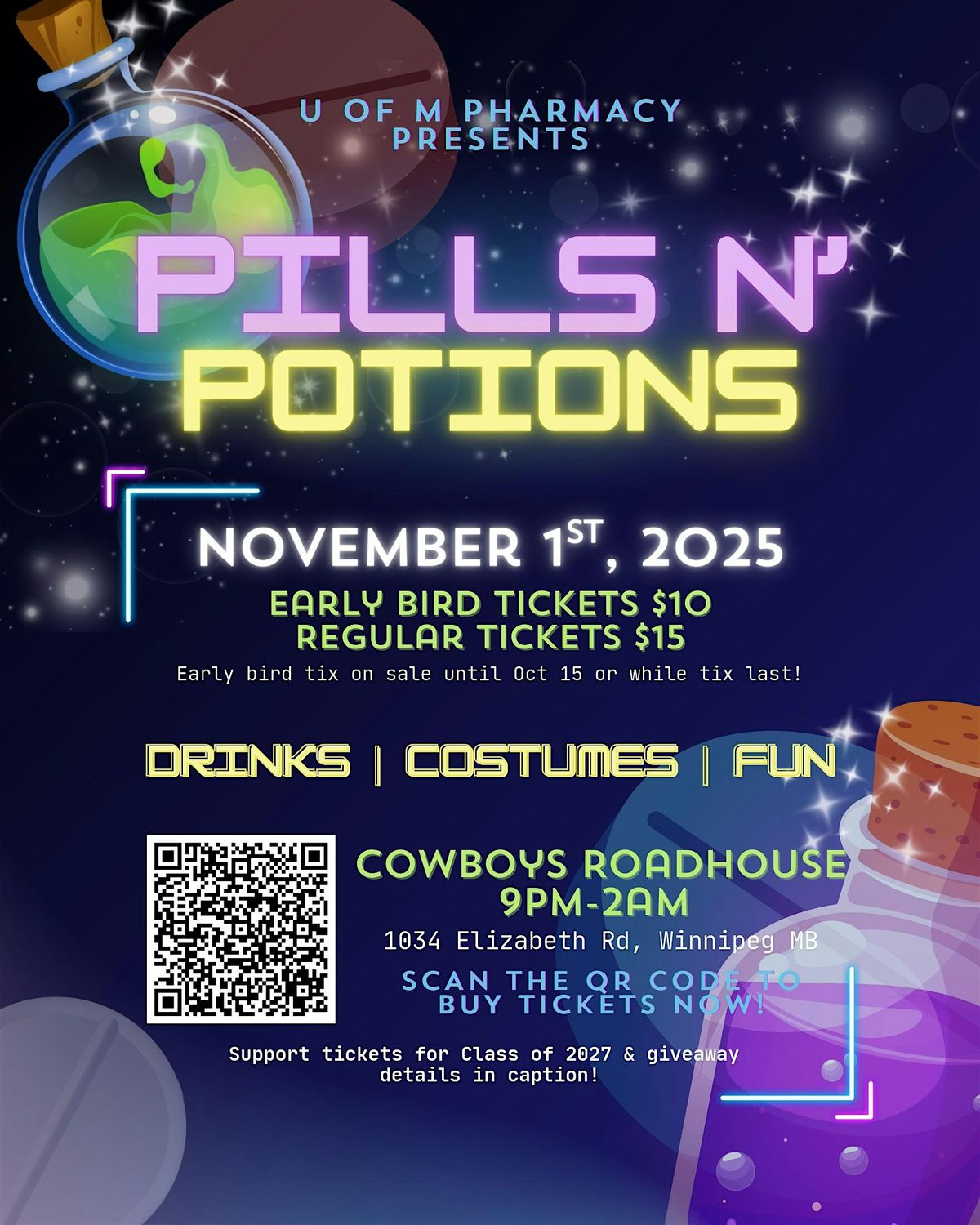 College of Ph*rm*cy's Pill N' Potions Halloween Hangover