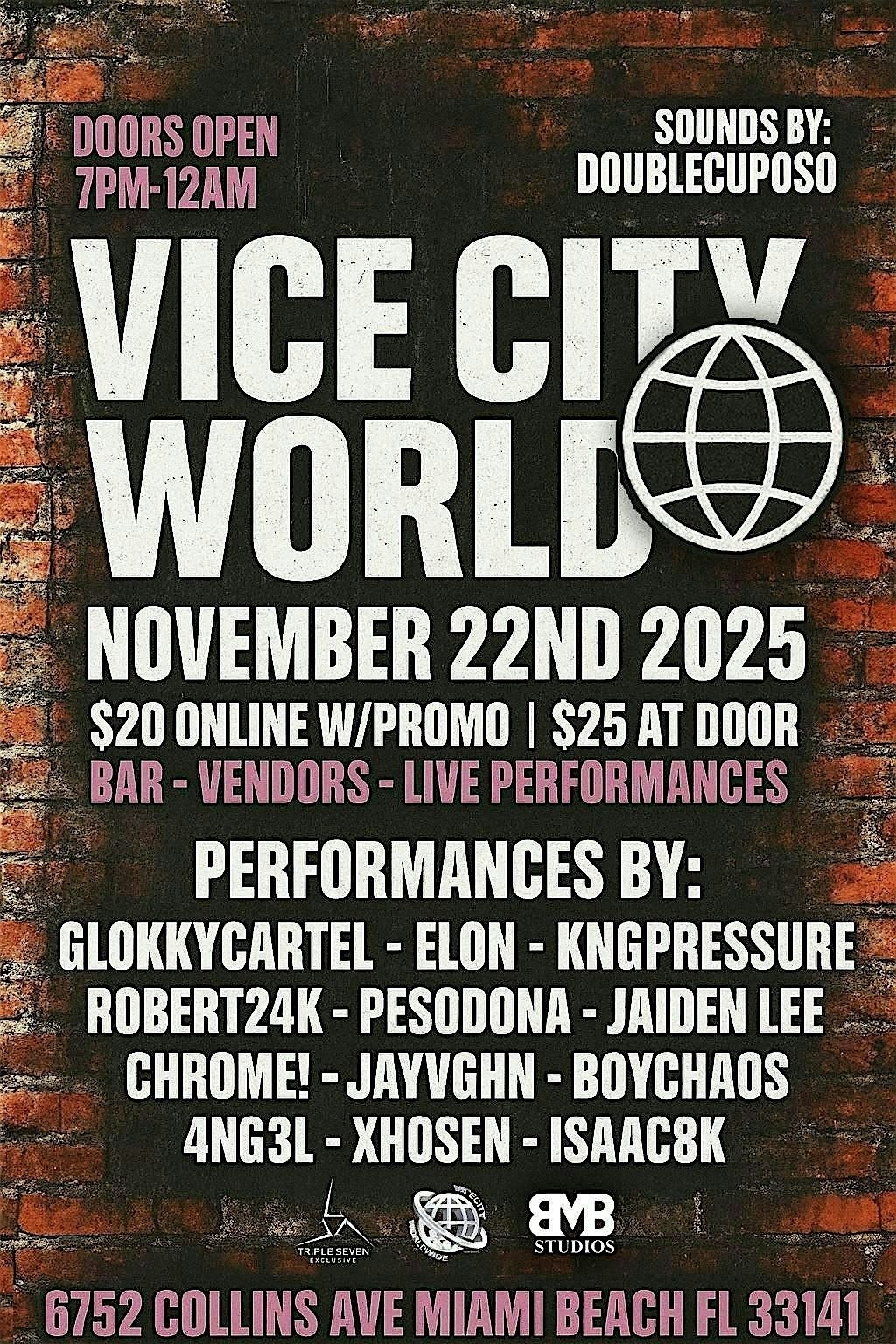VICE CITY WORLD NOVEMBER 22ND 2025