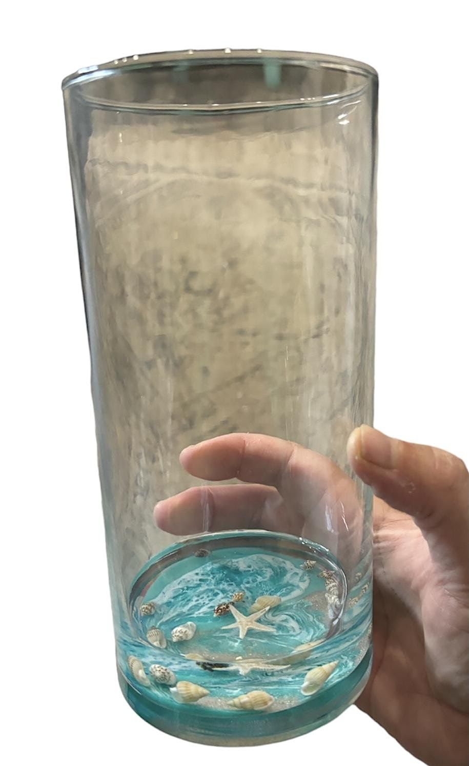 Ocean Resin Glass Vase