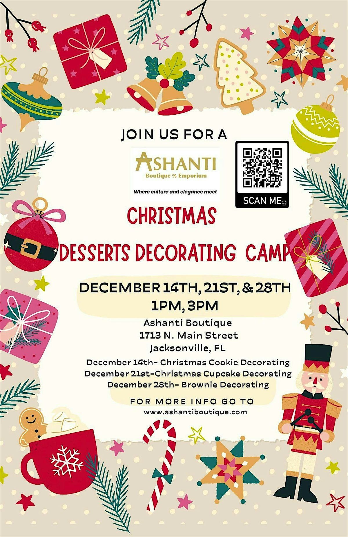 Christmas Dessert Decorating Camp