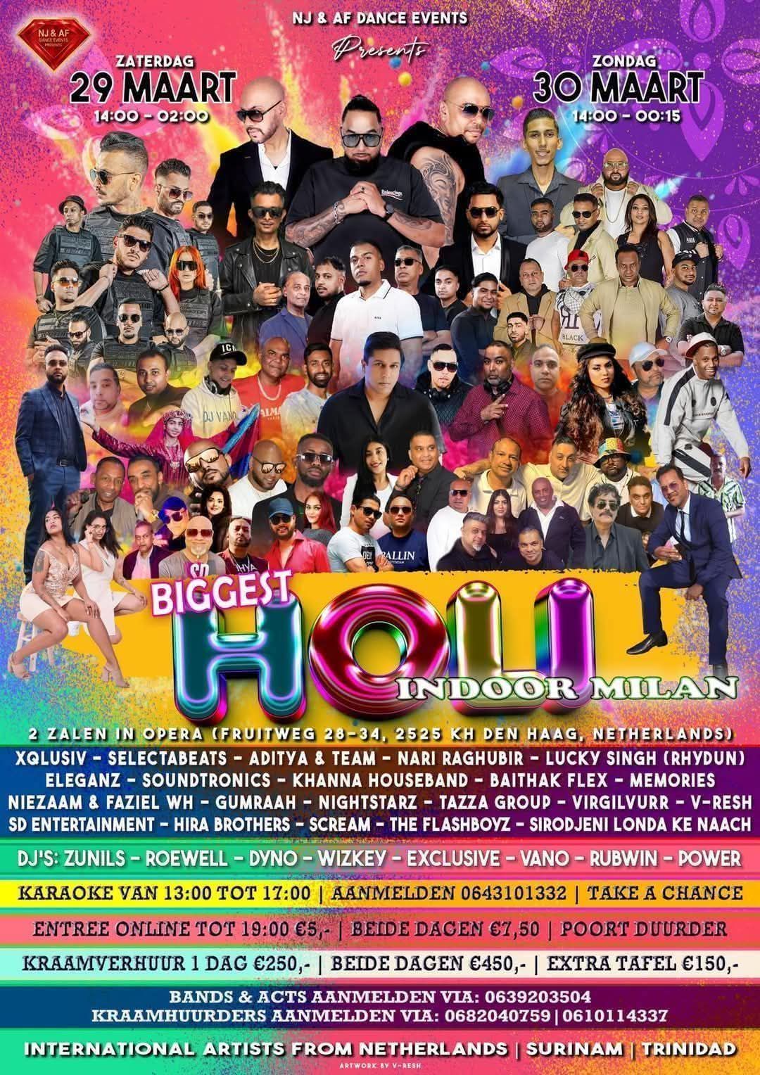 INDOOR MILAN - Holi Edition - OPERA DEN HAAG - NJ & AF DANCE EVENTS 