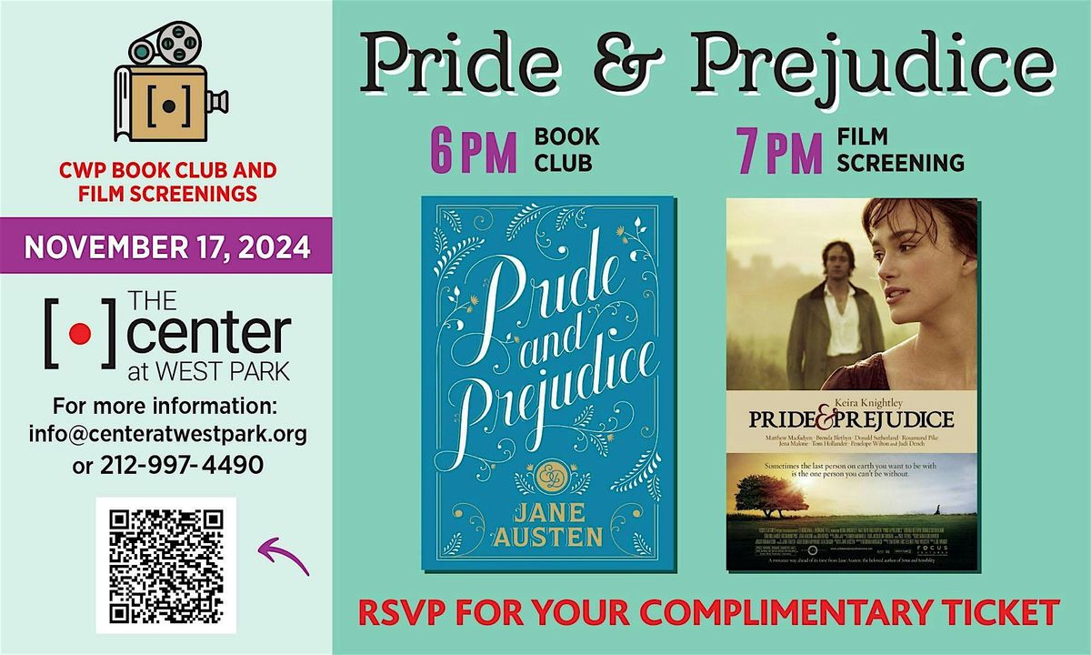 CWP Book Club + Film Screening: Pride & Prejudice