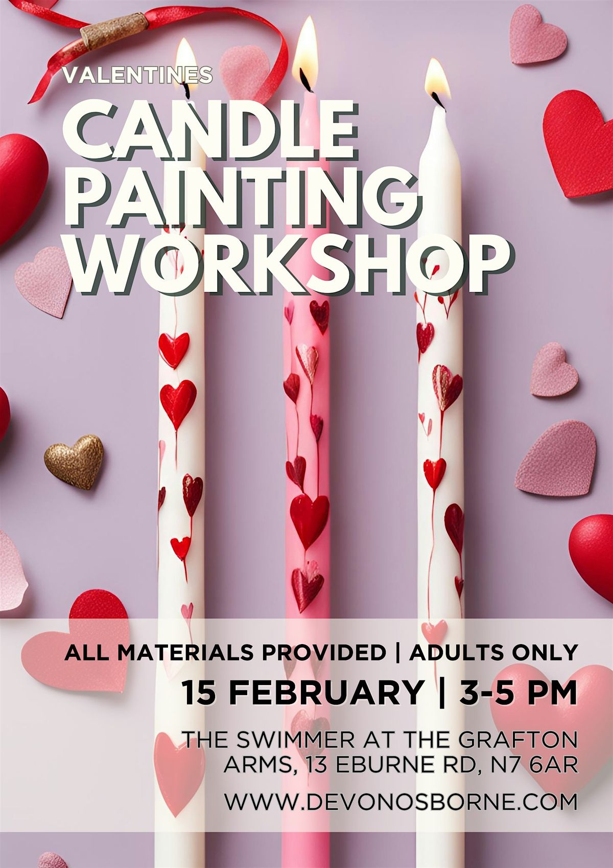 Valentines Candle Painting Workshop