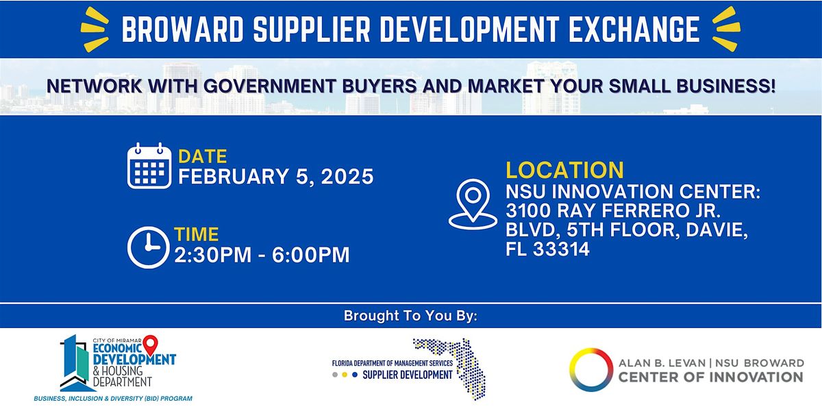 2025 Broward  Supplier Development Exchange