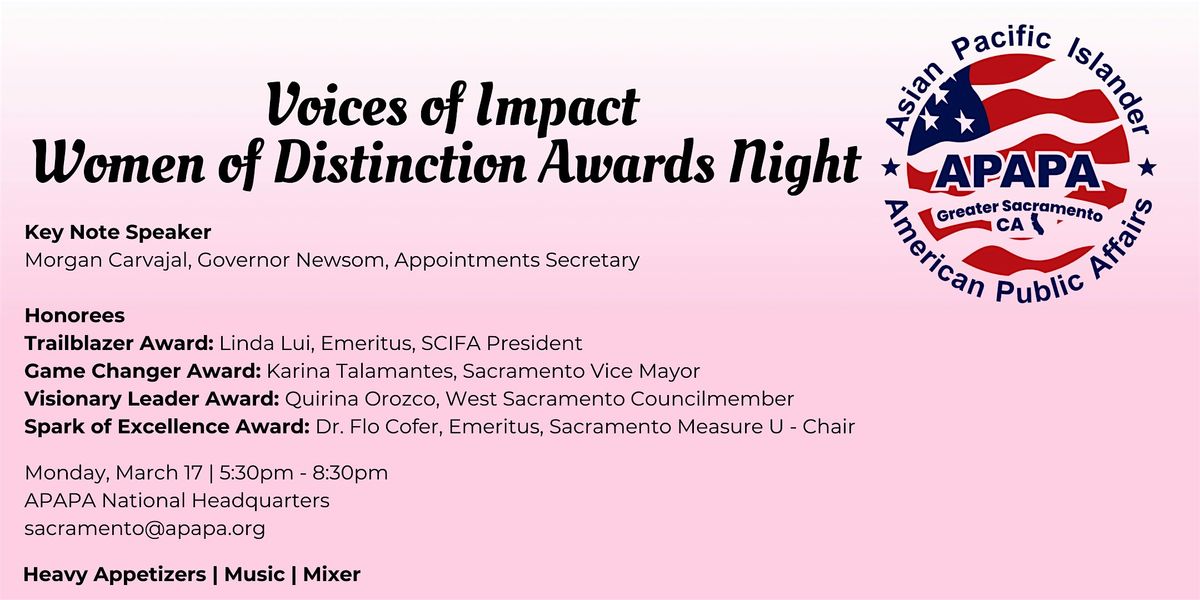 Voices of Impact: Women of Distinction Awards Night