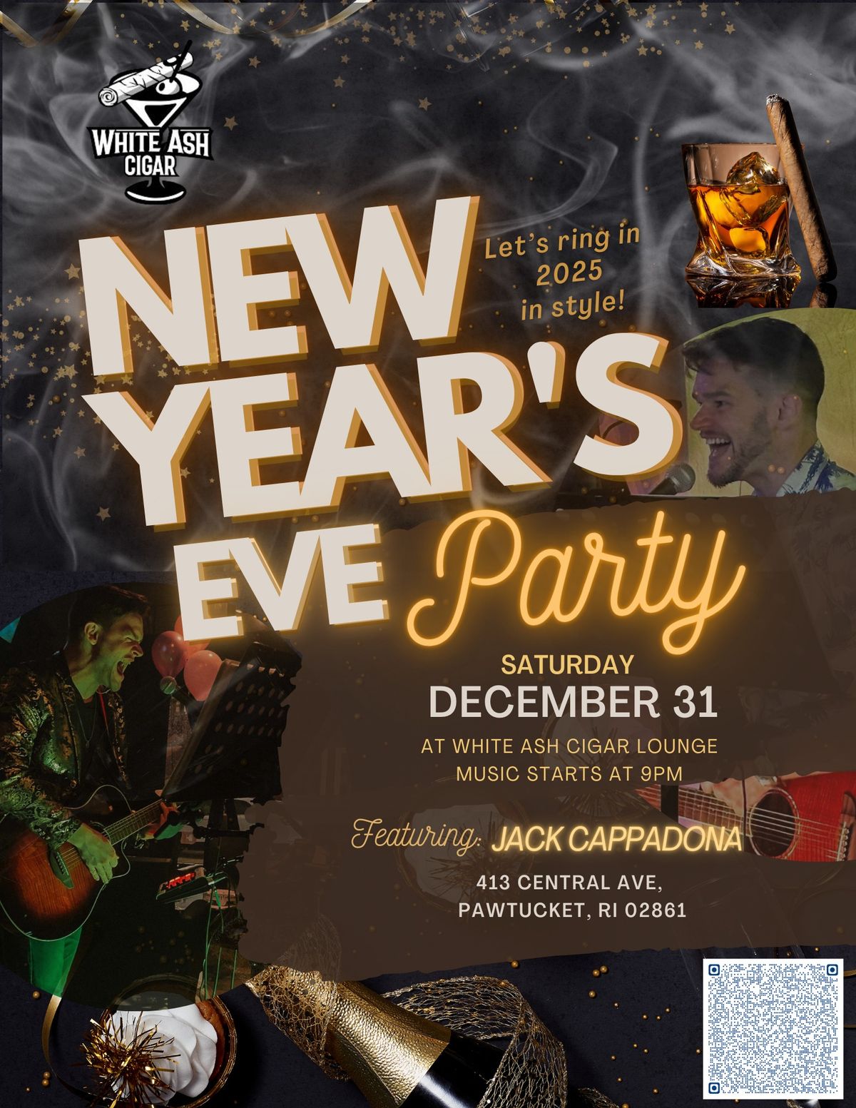 NEW YEAR'S EVE @ WHITE ASH w\/ Jack Cappadona! 