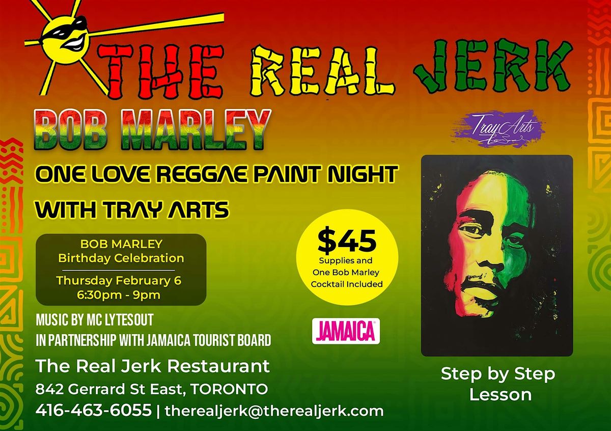 One Love Reggae Paint Night with Tray Arts - Its a Paint Night Party