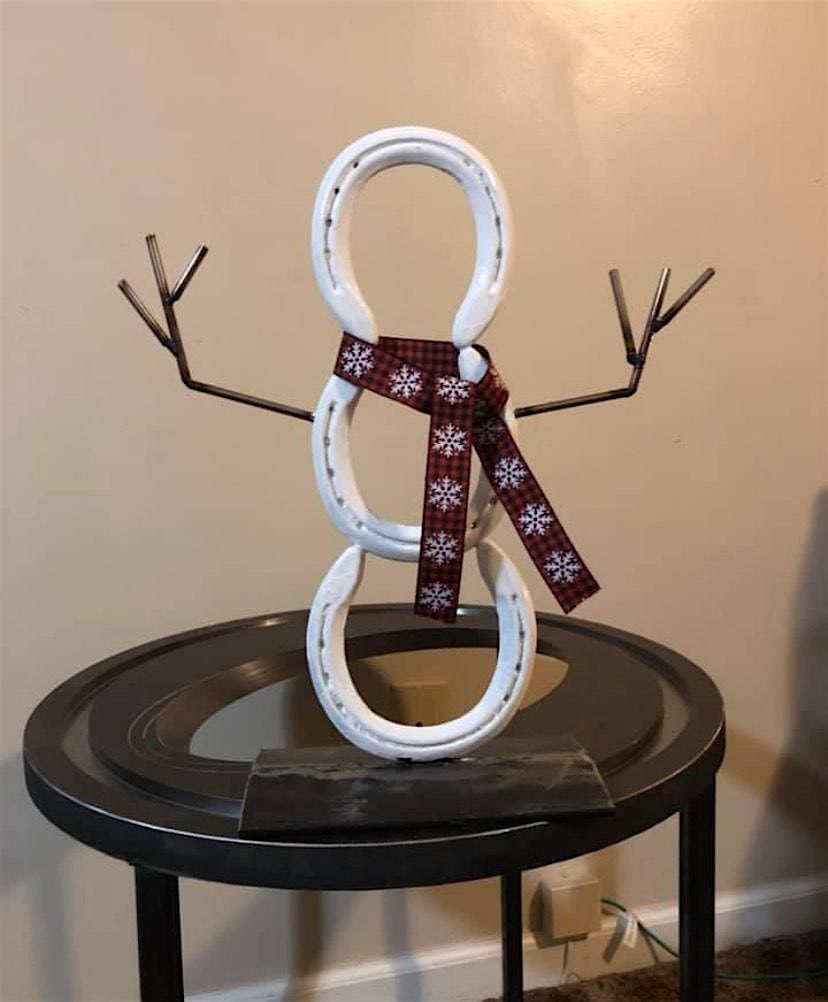 Upcycled Welded Horseshoe Snowman Class