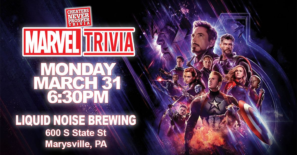 Marvel Trivia at Liquid Noise Brewing - Marysville