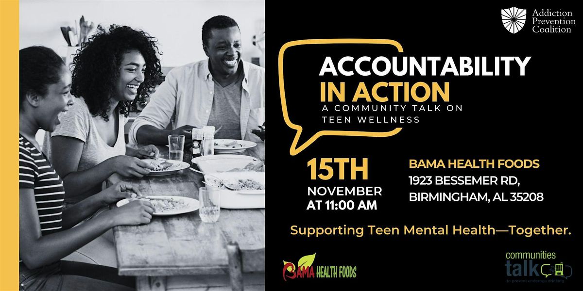 Accountability in Action: A Community Conversation About Teen Wellness