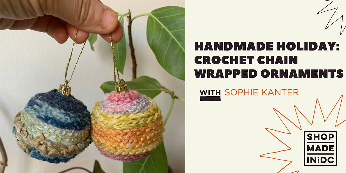 Handmade Holiday: Crochet Chain Wrapped Ornaments