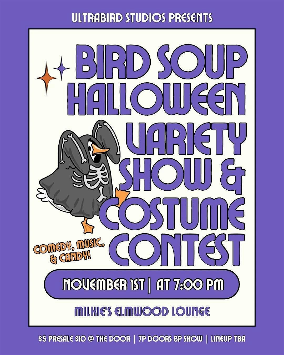 Bird Soup Halloween Variety Show @ Milkie\u2019s on Elmwood