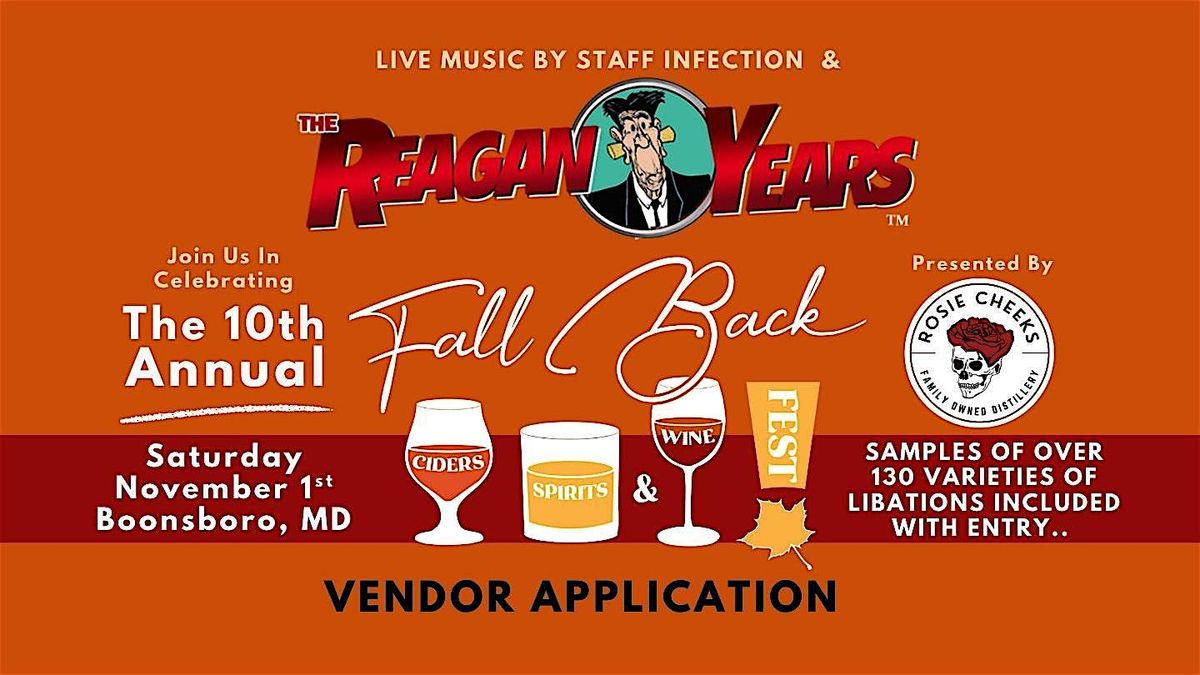 Fall Back Ciders, Spirits & Wine Fest 2025 Vendor APPLICATION