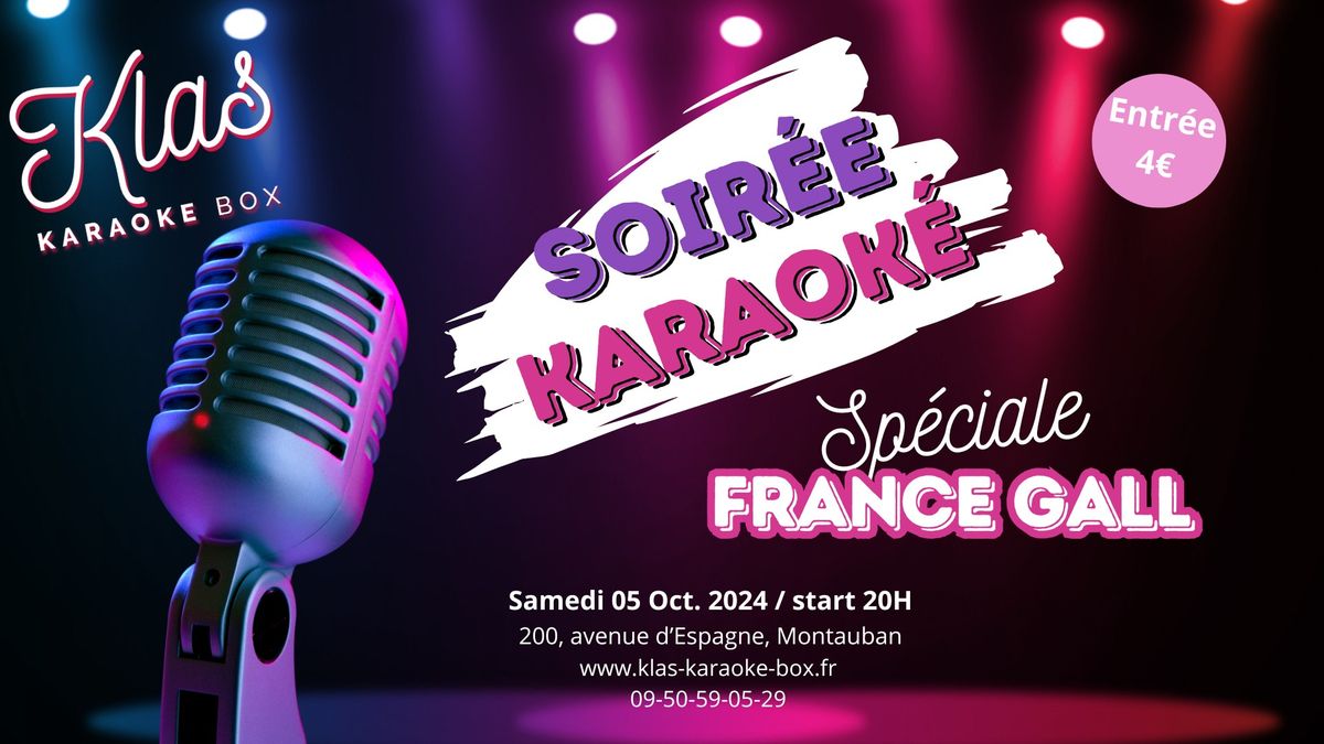 Soir\u00e9e Karaok\u00e9 Sp\u00e9ciale France Gall