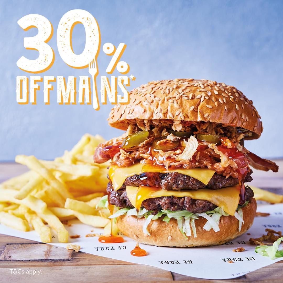 June 30% off mains