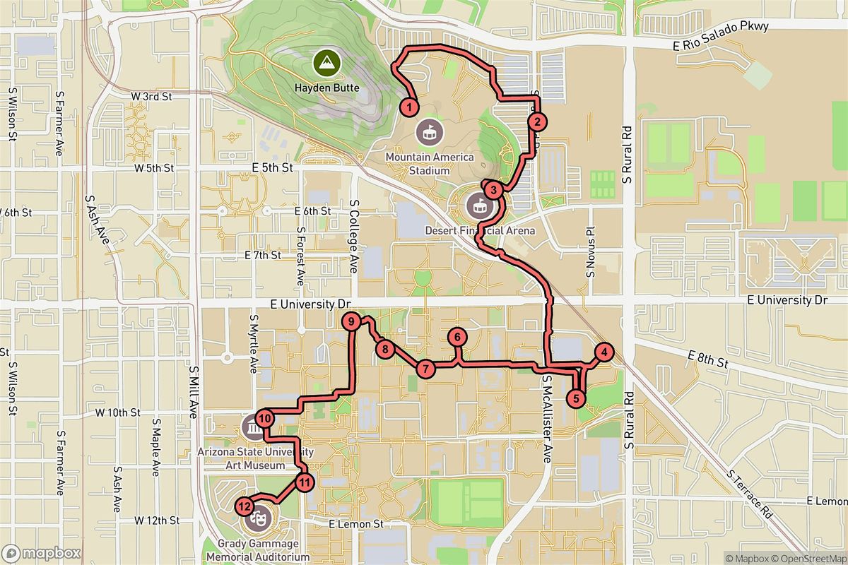 Tempe Audio Tour: Campus Legends and Landmarks at Arizona State University