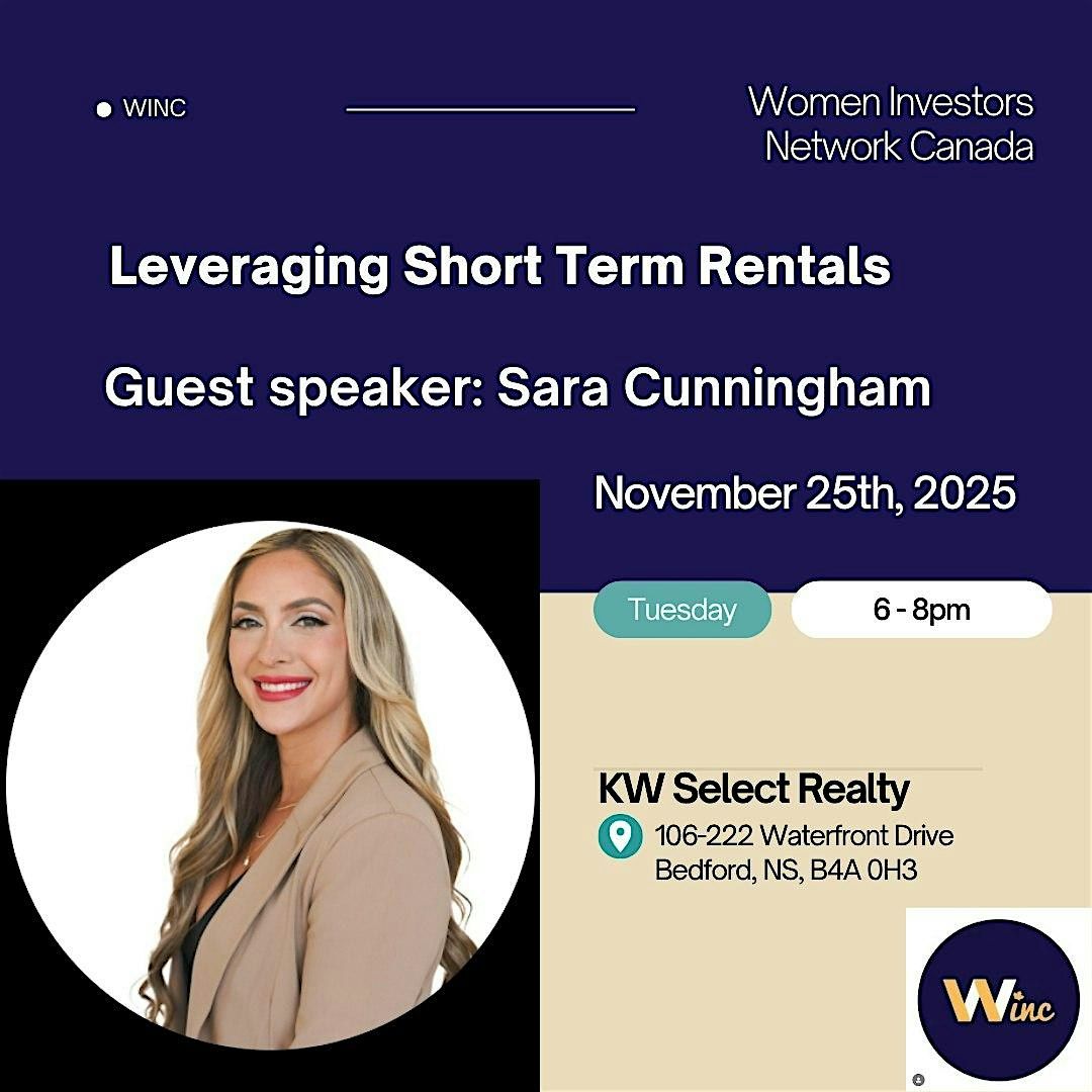 Women's Investors Network - November meet up: Leveraging Short Term Rentals