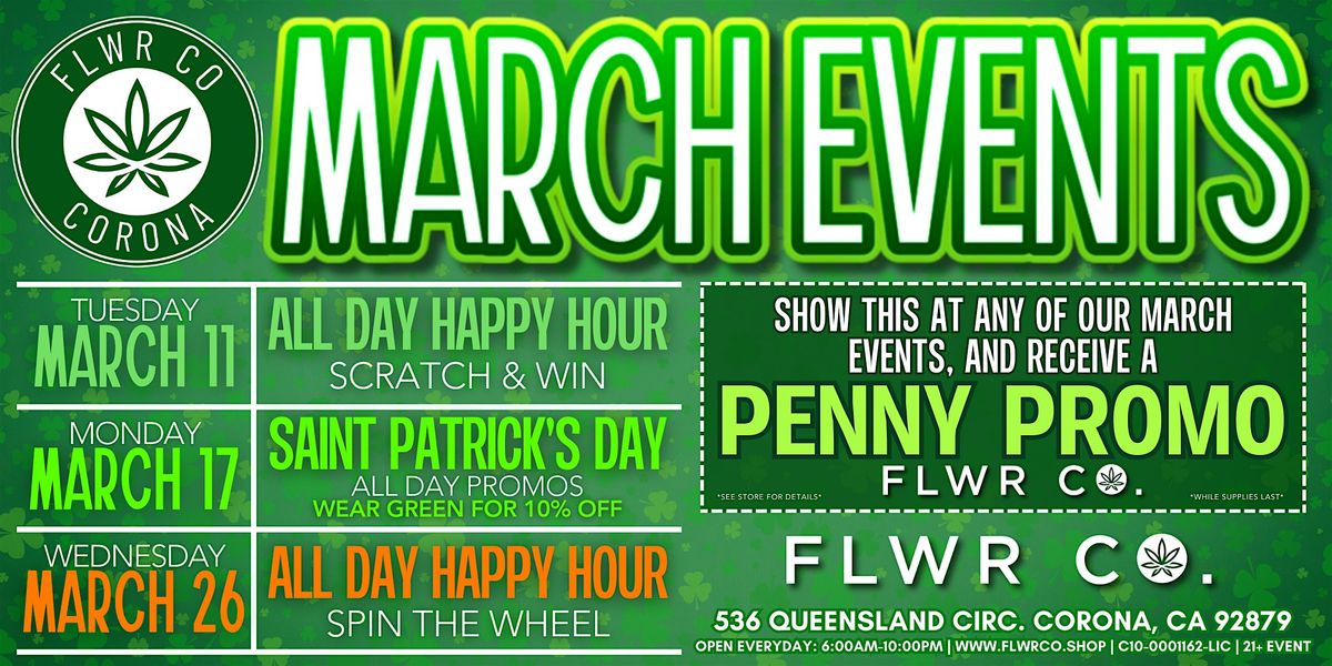 March into Fun: FLWR CO\u2019s Month-Long Specials