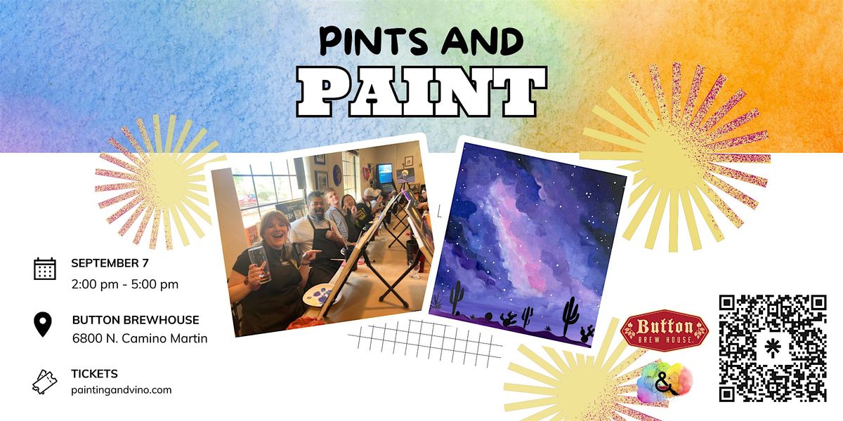 Desert Sky Paint and Pints at Button Brew House