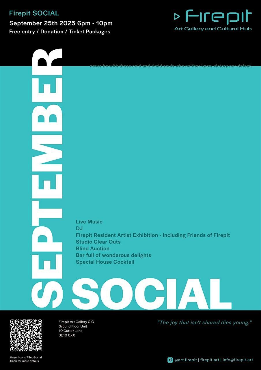Firepit September Social - Exhibition and Celebration