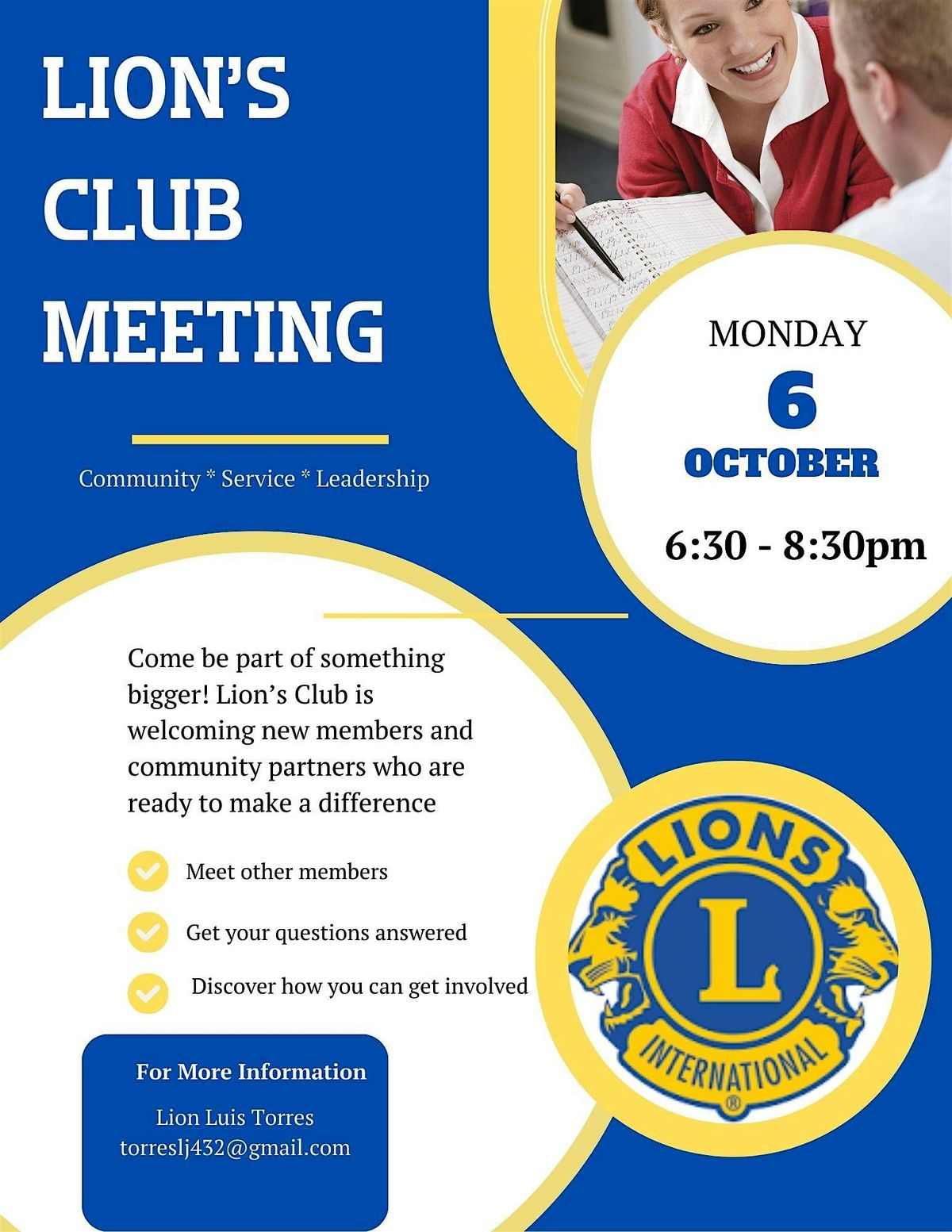 Lions Club Meeting