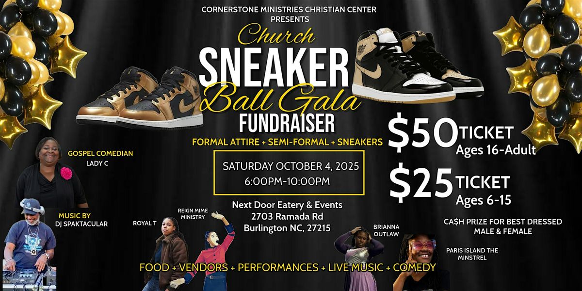 Cornerstone Ministries Church Sneaker Ball Gala Fundraiser