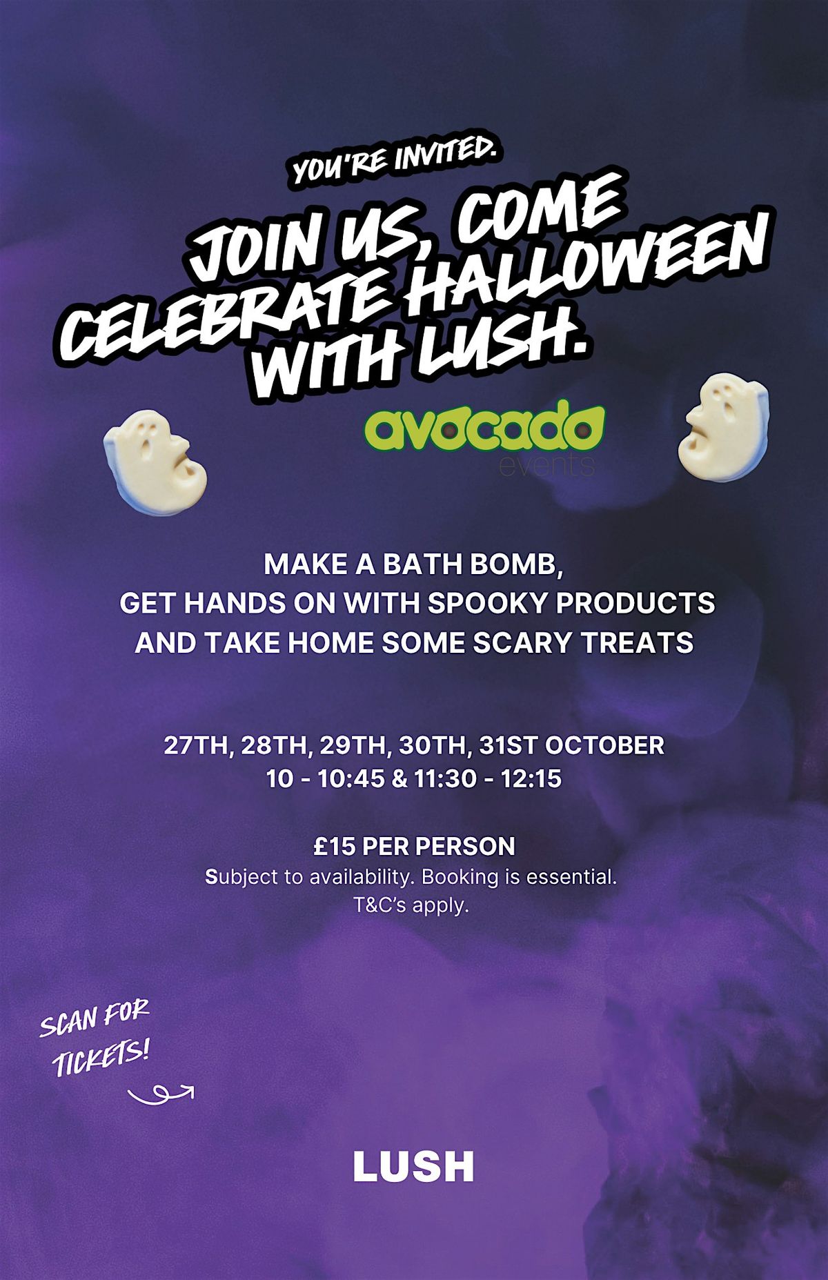 LUSH York & Avocado Events Halloween Workshops