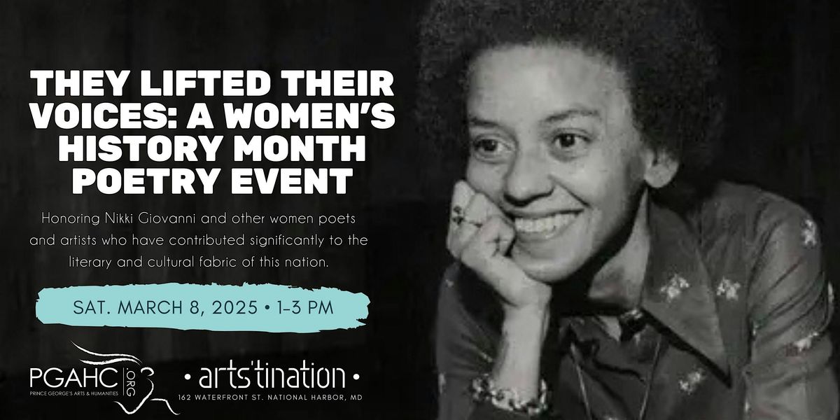 They Lifted Their Voices: A Women\u2019s History Month Poetry Event