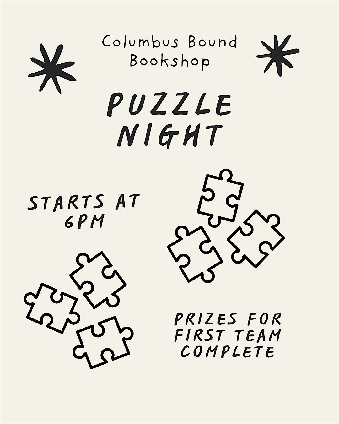 November Puzzle Night at Columbus Bound Bookshop