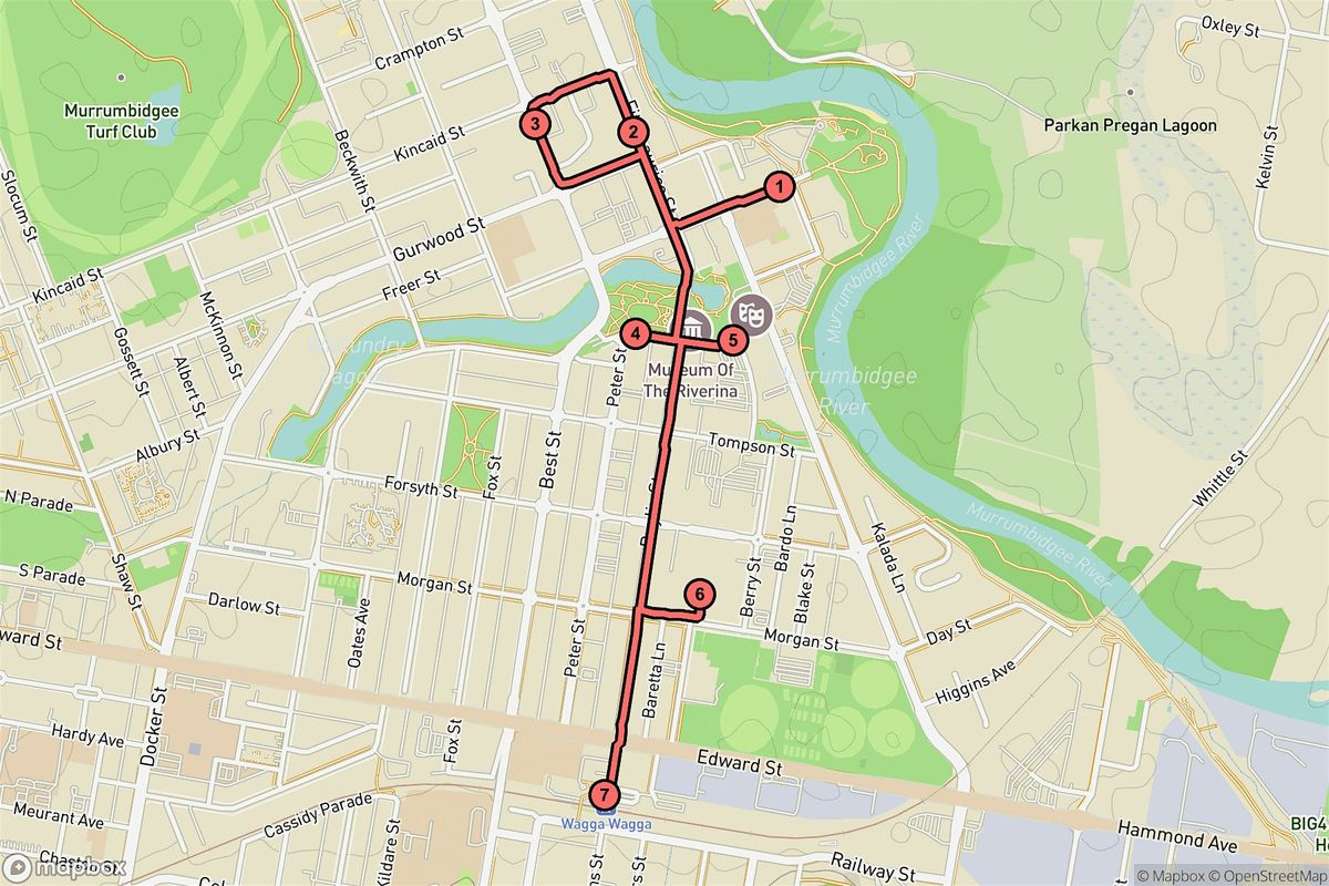 Wagga Wagga Audio Tour: Heritage Walk and Art Exploration in Wagga Wagga