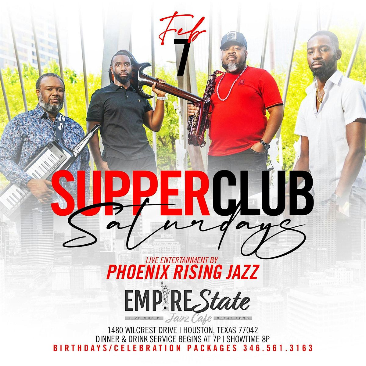 2\/7 - Supper Club Saturdays featuring Phoenix Rising Jazz