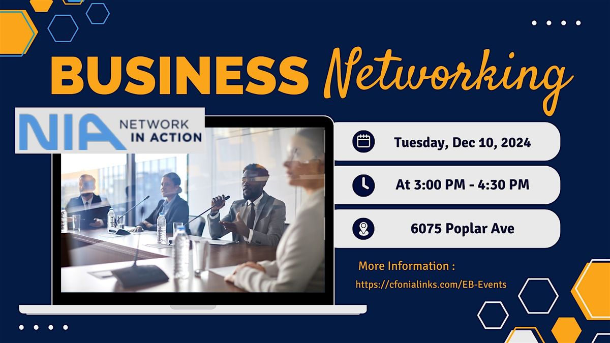 Dynamic Business Networking in Memphis TN - Germantown Midtown - Dec 10