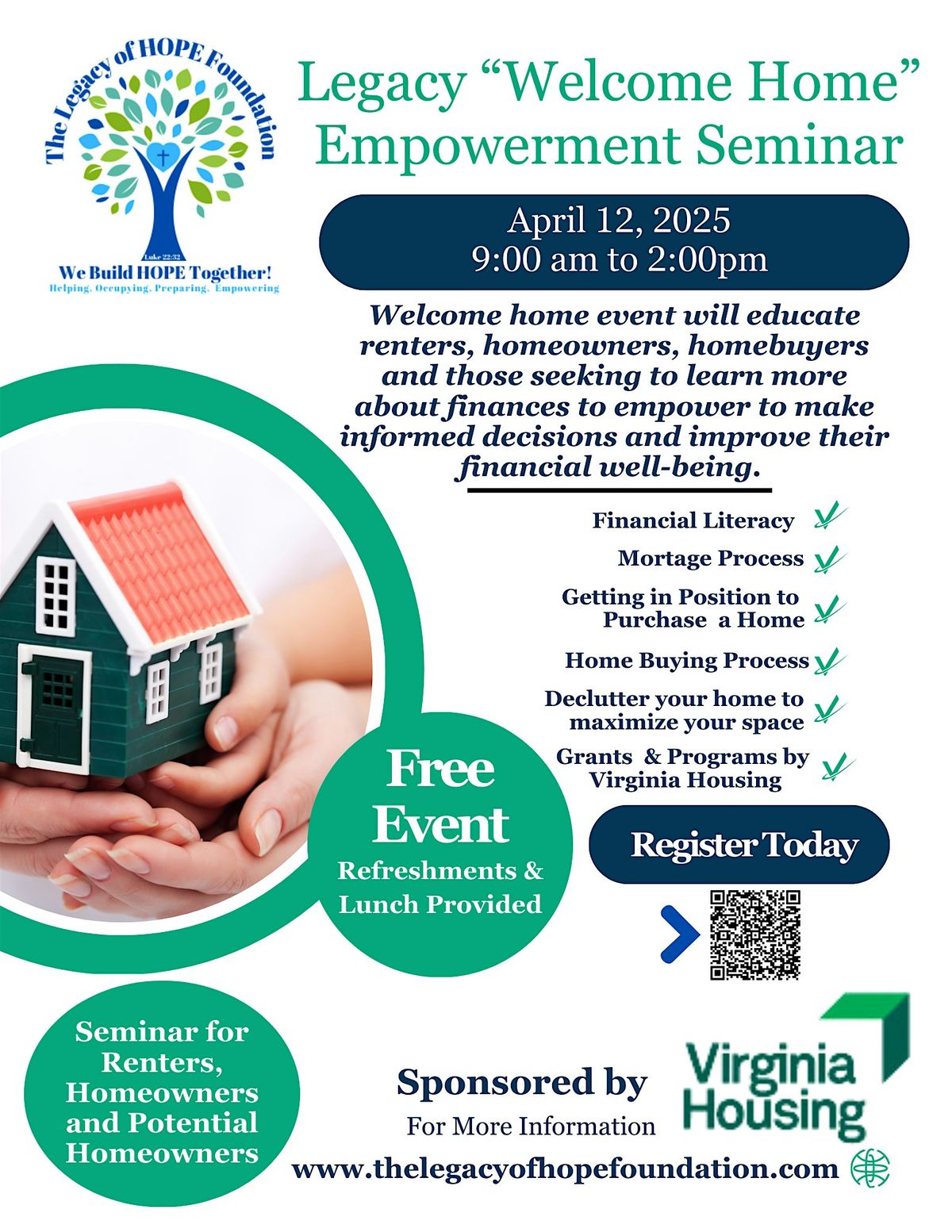 Legacy Welcome Home Empowerment Seminar