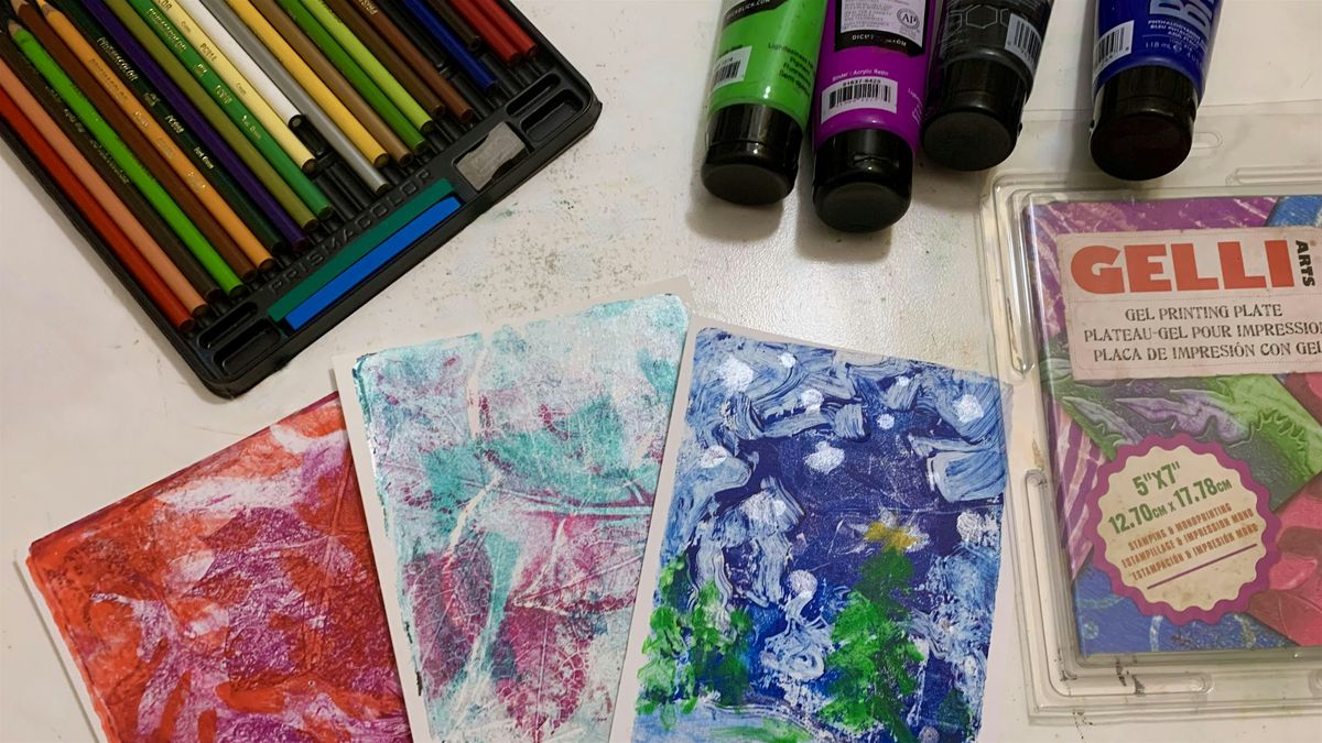 Holiday Gelli Printmaking Workshop (Ages 18+)