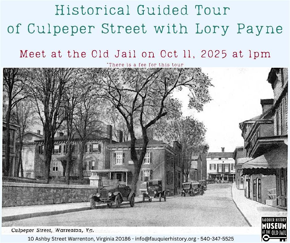 Historic Homes of Culpeper Street Walking Tour