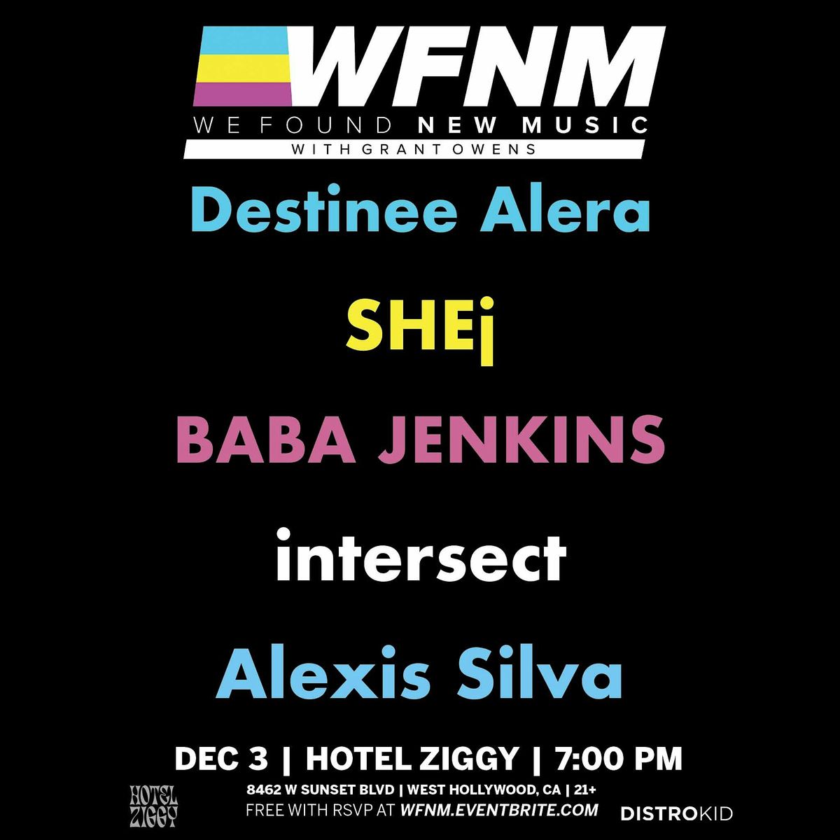 Destinee Alera,  SHEj,  BABA JENKINS, intersect, Alexis Silva