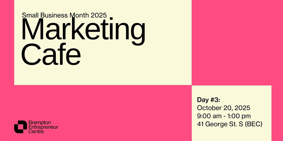 Digital Series Workshops - Marketing Cafe