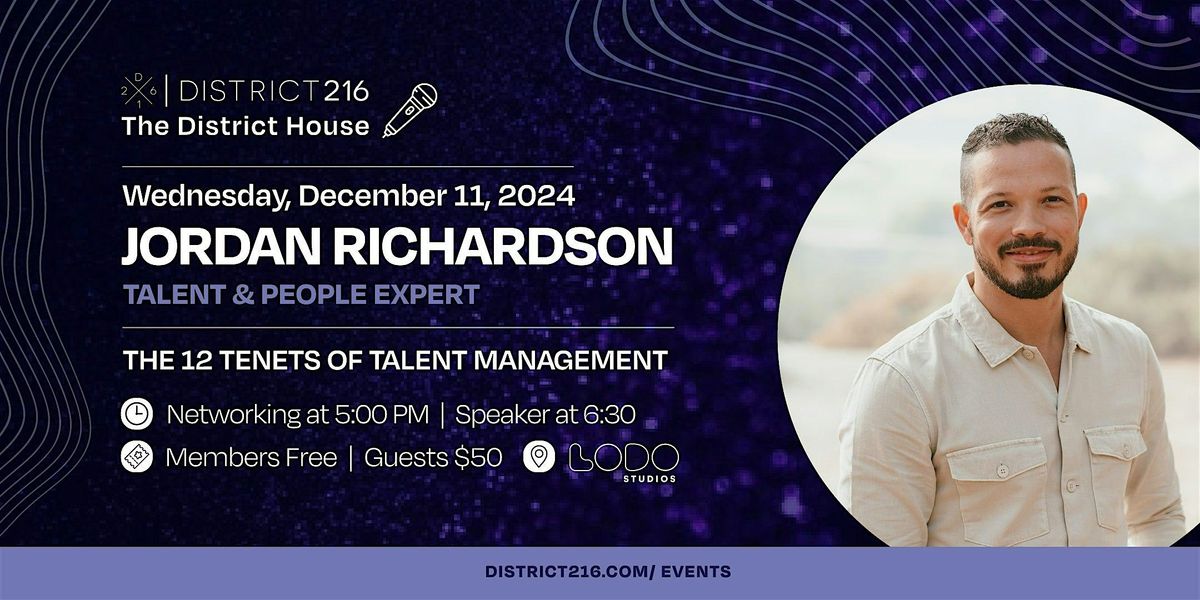 The District House (Wed. 12\/11 with  Jordan Richardson)